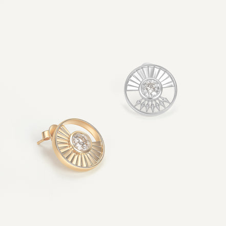 Maréa 18K Two-Tone Diamond Earrings