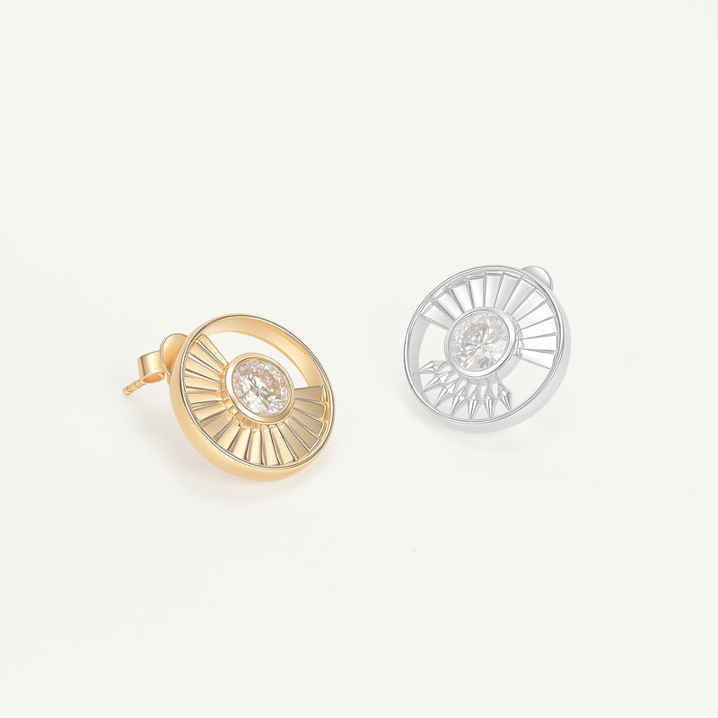 Maréa 18K Two-Tone Diamond Earrings