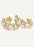 ORBITÉ Geometric Band Earrings 18K Gold Lab-Grown Diamond