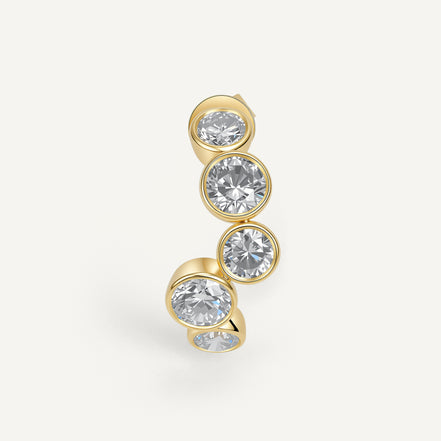 ORBITÉ Geometric Earrings 18K Gold Lab-Grown Diamond