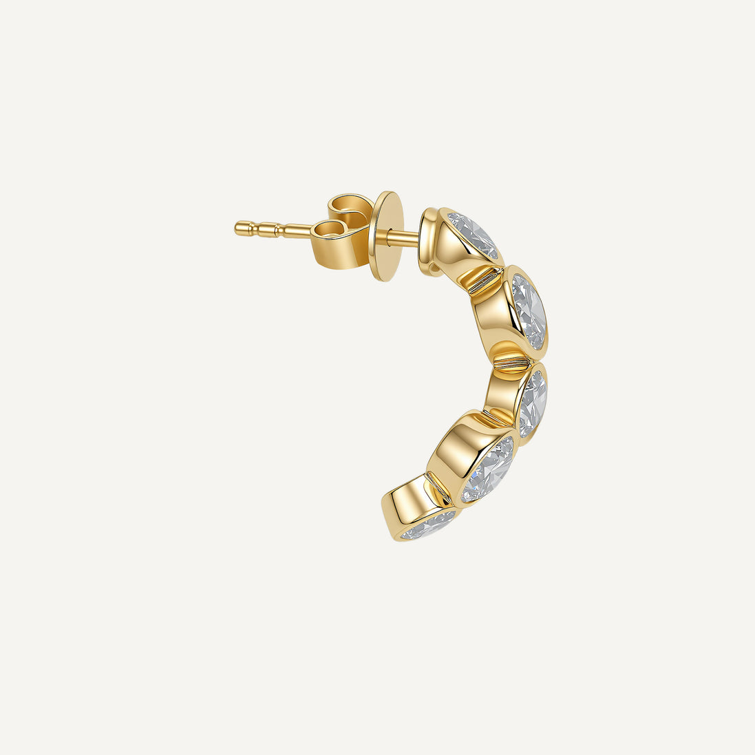 ORBITÉ Geometric Earrings 18K Gold Lab-Grown Diamond