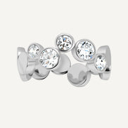 ORBITÉ Geometric Ring 18K Gold White Lab-Grown Diamond