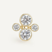 ORBITÉ Poise Earrings 18K Gold Lab-Grown Diamond