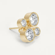 ORBITÉ Poise Earrings 18K Gold Lab-Grown Diamond