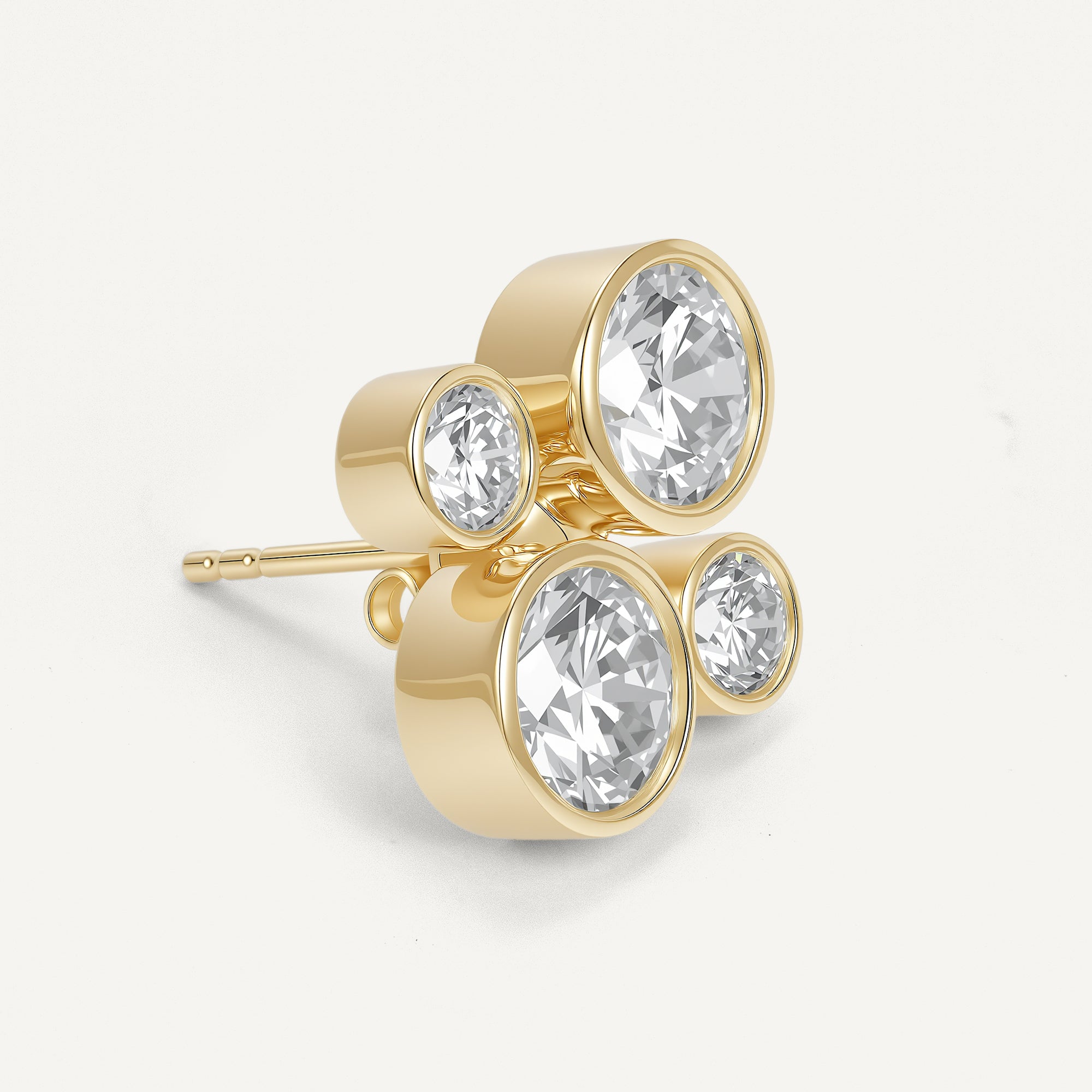 ORBITÉ Poise Earrings 18K Gold Lab-Grown Diamond