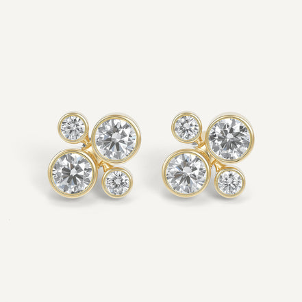ORBITÉ Poise Earrings 18K Gold Lab-Grown Diamond