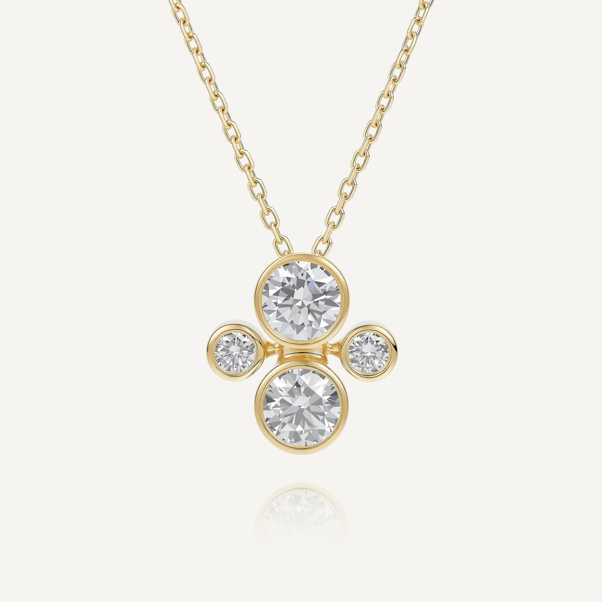 ORBITÉ Poise Necklace 18K Gold Lab-Grown Diamond