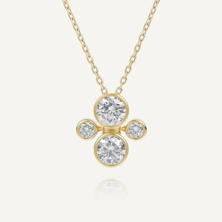 ORBITÉ Poise Necklace 18K Gold Lab-Grown Diamond