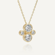ORBITÉ Poise Necklace 18K Gold Lab-Grown Diamond