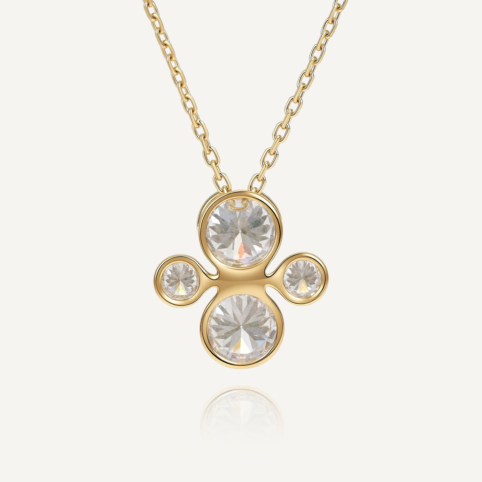 ORBITÉ Poise Necklace 18K Gold Lab-Grown Diamond