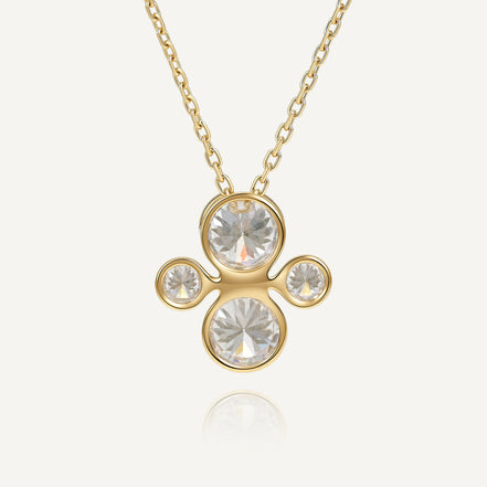 ORBITÉ Poise Necklace 18K Gold Lab-Grown Diamond