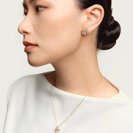ORBITÉ Poise Earrings 18K Gold Lab-Grown Diamond