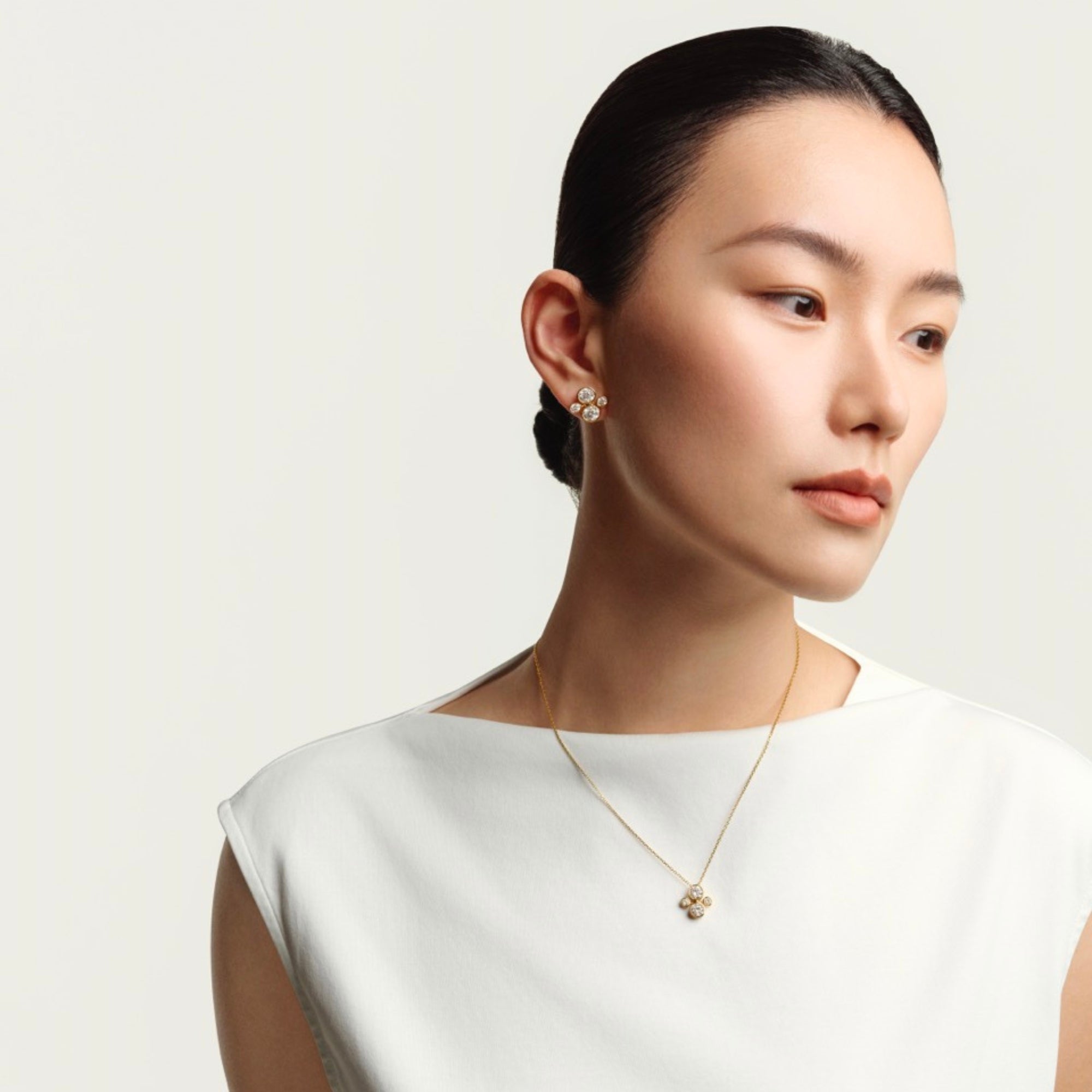 ORBITÉ Poise Earrings 18K Gold Lab-Grown Diamond