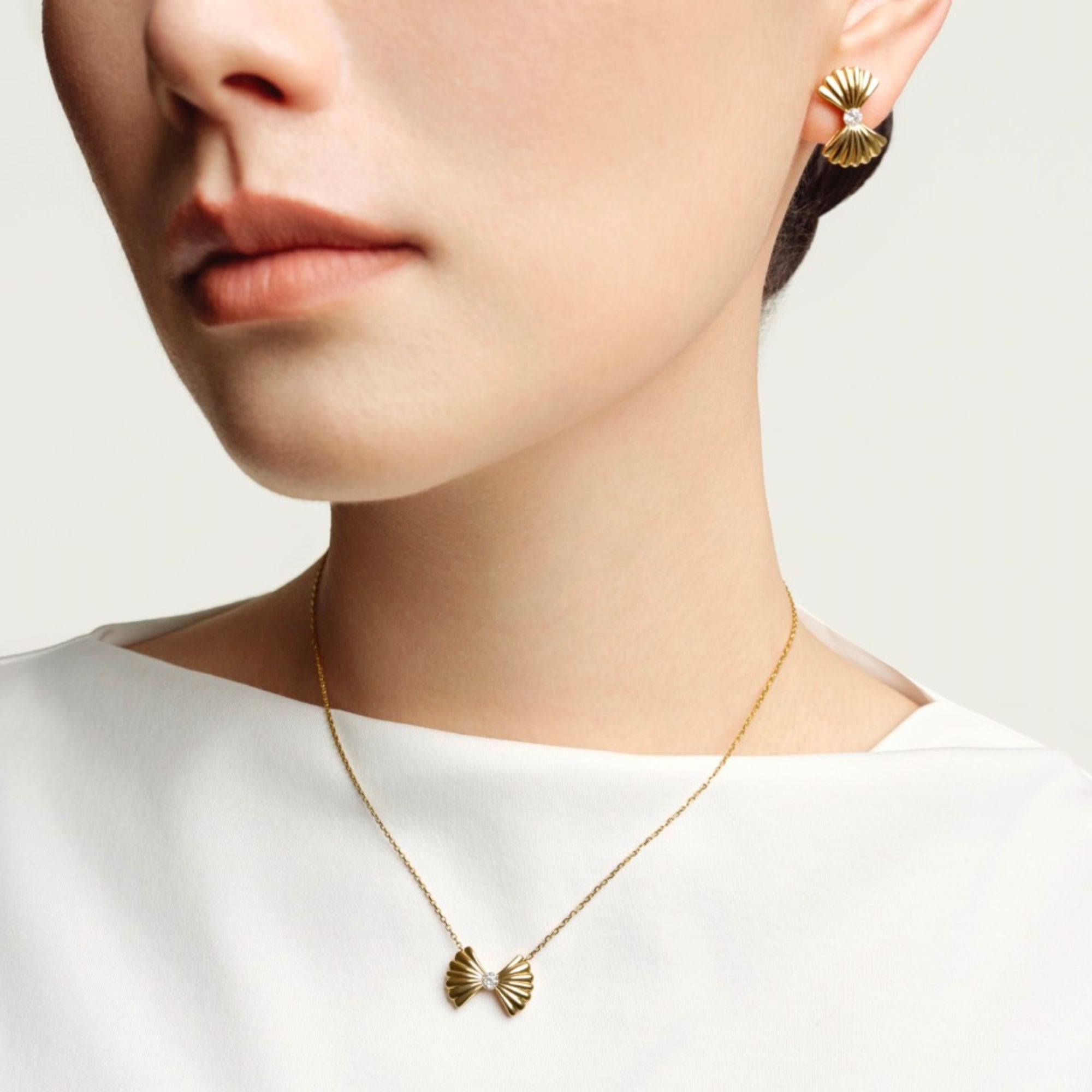 Shelléa Necklace 18K Gold Lab-Grown Diamond